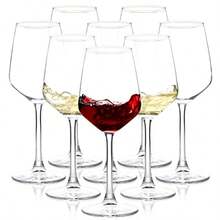 Wine Glasses Set Of 8 12oz Clear Red White Long Stem Wine Glasses For Party Wedding And Home - Clear - View 1