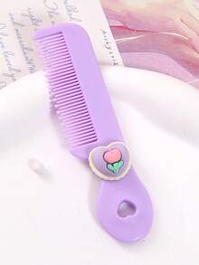 4pcs/1pc 儿童卡通糖果色卡通动物迷你梳子，便携便捷的糖果色小梳子，适合儿童理发和护理，是送给孩子礼物的理想选择 - 彩色 - 查看 27