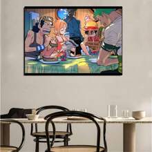 ONE PIECE 1/3/6张日本动漫海报，适合墙面装饰、生日装饰、宿舍、卧室、客厅装饰（不含画框）