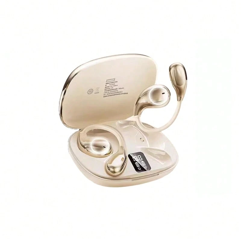 Lenovo Bluetooth Headset TA320 Open Sports Headset Bluetooth 5.4 Ultra-Low Latency Apple And Android Compatible Non-In-Ear Comfortable Style Moon Rock White - Moon Rock White - View 1