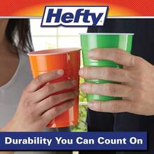 Hefty Party On Disposable Plastic Cups Assorted 16 Ounce 100 Count Pack Of 2 - 什錦顏色 - 查看 5