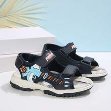 2025 New Summer Kids Boys Fashion Sports Beach Sandals, Hook And Loop - Blue - View 18