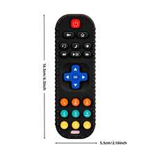 Suitable For Newborns 0-12 Months Baby Teething Toys - Baby TV Remote Control Shaped Baby Toys - Baby Teething Toys Suitable For Boys And Girls, Easter Basket Filler, Remote Control, Baby Supplies, Christmas & Halloween Gifts - Multicolor - View 6