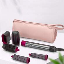 1 bolsa de armazenamento de viagem, bolsa de armazenamento portátil de PU sem odor para secador de cabelo, modelador de cachos