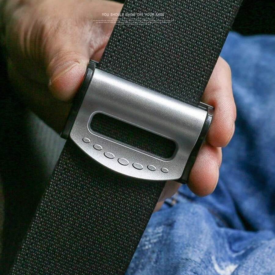 1/2件汽车安全带调节器，安全带夹，带子定位器，孕妇可调节 - 彩色 - 查看 1