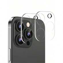 2pcs Clear Transparent Scratch-Resistant Camera Lens Protective Film Compatible With Apple 11 12 13 14 15 16 Pro Max Plus Mini, HD Clear Full Coverage Guard Applicable To Daily Shield, Office, Home Lens Protector Phone Camera Cover Waterproof Shockproof Anti-Fall Anti-Fall Anti-Fingerprint - Clear - View 2