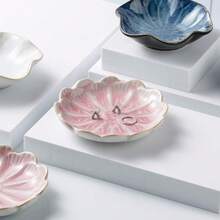 Jewelry Dish, Flower Shape Ring Dish, Pink Earring Tray, Cute Jewelry Holder, Bowl, Flower Pink - 粉紅色花 - 查看 3