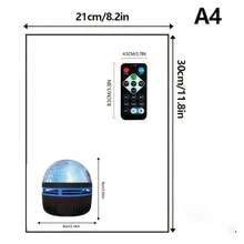 مصباح ليلي مع عارض نجوم المجرة الذكي بتأثير موجة المحيط و7 أوضاع تغيير لون - إضاءة سماء النجوم الزرقاء لغرفة النوم و منزل السينما، هدية عيد الأم، مصباح زخرفي بتغذية USB، جو استرخاء، تصميم أنيق، بناء متين، هدايا المتسوقين