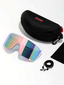 POLASUP 1 set de gafas reflectantes plateadas de ciencia ficción extragrandes para parabrisas de moto, gafas de moda para hombre y mujer, estilo steampunk punk, estampado de leopardo Y2K, sin montura, tintadas, gafas de moda clásicas vintage, estilo retro, lujosas, montura grande, montura media cuadrada ovalada de metal, ideales para conducir, pescar, acampar, andar en bicicleta, senderismo y correr. Gafas decorativas. - Multicolor - Ver 2