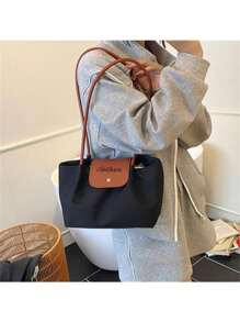 [可定制] 1 件时尚优雅的女士可定制姓名文字手提包、单肩包、托特包、沙滩包、旅行包，适合日常外出、派对、度假、母亲节/情人节/周年纪念日/生日礼物和其他节日，时尚奢华的时尚包 - 彩色 - 查看 2