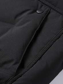 1 pezzo Giacca invernale da uomo con colletto da baseball, imbottita in cotone, casual versatile e calda per uso quotidiano