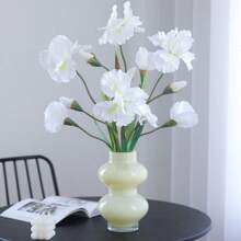 1 pieza Flor artificial de iris de 3 cabezas, decoración de arreglo floral de alta gama, decoración hecha a mano DIY