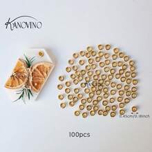 KANOVINO 30个/100个装金属环，用于DIY香氛蜡片，内径4.5毫米，香氛蜡片制作配件，银色和金色可选，高品质蜡片垫圈配件 - 混合色 - 查看 7