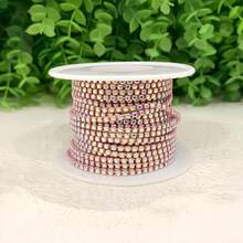 (5码/10码)银色AB钻、水晶钻密链、银钻、爪链、钻石链、钻石爪链、钻石装饰链、电泳链、电镀密爪钻石缝纫工艺链DIY、圣诞节和万圣节装饰、优雅简约身体链、钻石装饰链、 - 彩色 - 查看 6