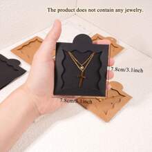 20pack Matte Cardboard Jewelry Gift Packaging Box With Window Design, Necklace Display Box With Insert Card For Jewelry Display Packaging, DIY, Craft, Retail For Women Storage Organizer Travel Essentials Back To School Dormitory Storage