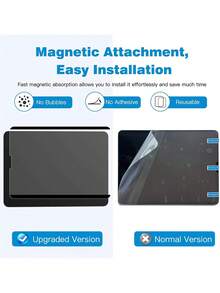 2片装磨砂磁性纸感防眩光防指纹平板电脑屏幕保护膜，柔软材质，兼容iPad 5/6/7/8/9/10/11、Air Pro 11/13/12.9英寸、Galaxy Tab S9/S10/S7/S8/S9FE/S10FE/S9+/A9+/S8+ Plus 12.4英寸/11英寸、MatePad、荣耀、红米平板5/6/7，TPU材质，快速贴合，防尘防刮，非玻璃材质。 - 霧面 - 查看 4