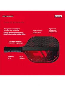 HTPICK T300 Cold Pressed Carbon Fiber Pickleball Racket, Beginner Training & Competition Version - Multicolor - View 4