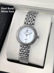 PABLO RAEZ 1pc Lady Watch Pink Jewelry Accessories Women Wristwatch Vintage Charming Original Brand New Fashion AAA Stainless Steel Bracelets Chain Luxury Silver Color Non Tarnish Party Girls Casual CD Dress Watch Metal Steel Heavy Strap 50M Water Resistant Simple Casual Clock Female Elegant Rhinestone Quartz Watch - one-size - View 15