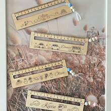 Personalisierter hölzerner Leser-Set mit Laser-Gravur, Leseunterstützung mit Lineal für Legasthenie und ADHS, Schülerlineal, hölzerner Leseführer, Rückkehr zur Schule, Klassenzimmer Zubehör, Einschreibungsgeschenkideen