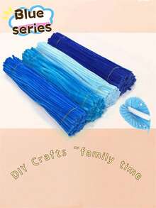 200个粉色管道清洁器，创意扭纹杆，浅粉色，淡粉色，深粉色，粉玉色，混色扭纹杆，雪尼尔杆，加厚DIY雪尼尔管道清洁器，手工扭纹棒，趣味手工工艺品和装饰品 - 粉色 - 查看 8