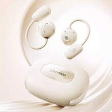 Lenovo 藍牙耳機EA370 掛耳式防水防汗 遊戲低延遲 蘋果安卓通用 長續航高音質 運動防掉耳麥 黑色 - 黑色 - 查看 2