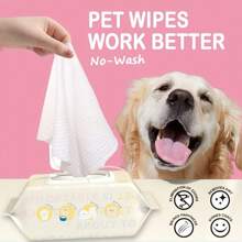 240pcs Pet-Specific Wet Wipes, Cat And Dog No-Wash Towels, Tear Stain Cleaning, Body Area, Cleaning Wipes, Pet Cleaning Supplies, Suitable For Daily Use And Travel
