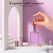 Travel Refillable Perfume Bottle, Leak-Proof 5ml Atomizer, Portable Luxurious Pocket Perfume Dispenser Pump Transfer Tool For Women Men Travel Accessories. - 紫色 - 查看 5