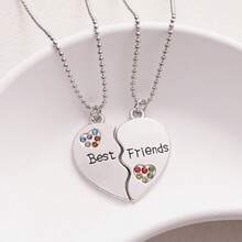 2/3/4 Chiếc/Bộ Dây Chuyền Bạn Thân Dây Chuyền BFF Nữ Tình Yêu Tình Bạn Mặt Dây Chuyền Choker Thời Trang Nam Và Nữ Trang Sức Quà Tặng Hình Khoai Tây Chiên Burger Thiết Kế Sáng Tạo Dây Chuyền Mãi Mãi Choker Tình Bạn BFF Trang Sức Cao Cấp - Một cỡ - Xem 11