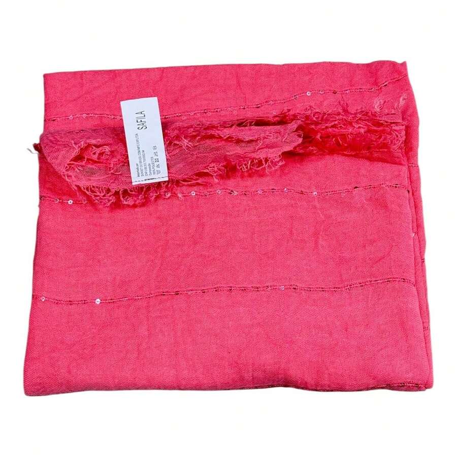 Scarf With Shine - Dusty Pink - View 1
