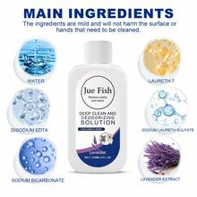 Limpiador de pisos Jue-Fish Lavanda Limpiador de pisos profundo Azulejos Manchas difíciles Desodorizante 120 ml - Multicolor - Ver 5