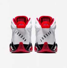Nike Men's Jordan Lift Off Synthetic Leather Simple And Versatile Shock-Absorbing, Non-Slip And Wear-Resistant Mid-Top Retro Basketball Shoes - Red and White - View 4