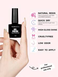 TOMICCA 4瓶8毫升裸色凝胶指甲油，持久可卸UV/LED凝胶指甲油套装，适合初学者在家DIY，专业美甲沙龙或作为礼物赠送 - 彩色 - 查看 4