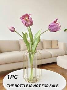 3 piezas de tulipanes artificiales de tacto real, de alta calidad, muy populares en Arabia Saudita, para decoración de hoteles, oficinas, hogares, ramos de boda, decoración de mesas de comedor, Día de San Valentín, regalo