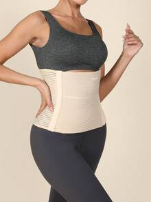 VBOSI 可调节弹性腰部训练器下背部支撑腹部带，适用于锻炼和日常使用，适合男士女士健身房配件 Fajas Lumbares