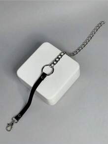 1 Stück Punk Goth Rock Stil PU Leder Choker Halskette, Gothic Kragen Halskette Accessoire