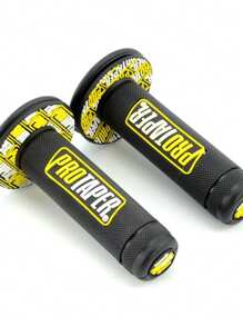 مقابض يد دراجة نارية 7/8 بوصة، زيت للدراجات النارية الترابية وال- ATV وللدراجات النارية الخفيفة ، مقابض نهاية مصنوعة من المطاط لتقوية القبضة مناسبة لمعظم الدراجات النارية