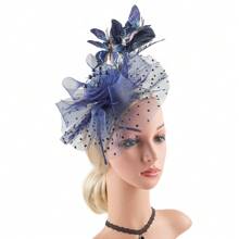 Butterfly Derby Hat - Classic Cocktail Tea Party Headband Hats With Hair Clip, 1920s Fascinators For Women Vintage Bridal Wedding Headpiece, Hair Band, Hair Hoop, Autumn