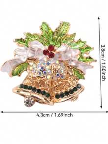 Christmas Series Baroque Bell Exquisite Brooch And Pin Jewelry Combining Retro Elegance With Unique Design - color - View 4