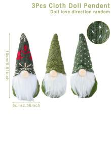3Pcs Green Faceless Gnome Ornament,Christmas Home Room Dining Table Decoration,Christmas Tree Decoration Pendant,Home Decoration, Festive Party Decoration,Merry Christmas,Xmas Gift,Holiday Party Favors,Christmas Decoration,Christmas Party Supplies,Xmas Decor, New Year 2026 Gift