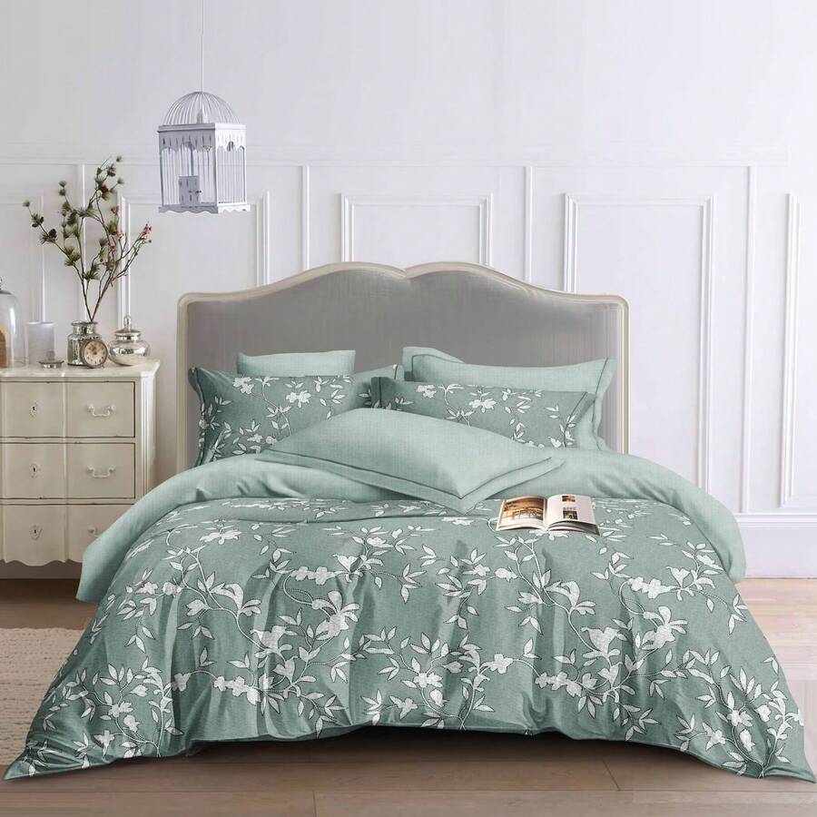 Juego De Sábanas para cama cajon  algodon individual Matrimoniales King Size/queen deseño minimalista Ultra Suave 4piezas, 1Sábanas ajustales y 1 Sábanas planna con 2 Fundas de Almohada multicolor  ropa de cama matrimonio Diseño de la tela ,Conjunto De Cama  polar  bajera,ropa de cama con dibujo de nube  individual grande , Ropa de Cama Suave y cálida de Cuatro Piezas,Hogar Sábanas para la cama dobladillo estilo comodas lujo tela estandar seguras elasticas verders sabanas y fundas y cobijas y coberdores set de sabanas frescas - XC03 - Ver 1