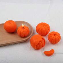 Artificial Fruit Orange Shape Silicone Candle Mold