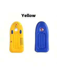 1 Pack PVC Thickened Inflatable Body Boards With Handles For Water Slides, Surfing Board For Slip Slide, Swimming Pool Floating Water Boards Learn To Swim, Beach Ocean Swimming Pool Float, Summer Water Fun, Beach Essentials, Beach Accessories