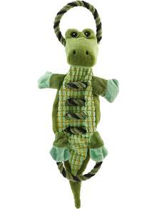 Outward Hound Ranch Roperz Cow Plush Squeaky Dog Toy - 羅皮茲鱷魚 - 查看 1