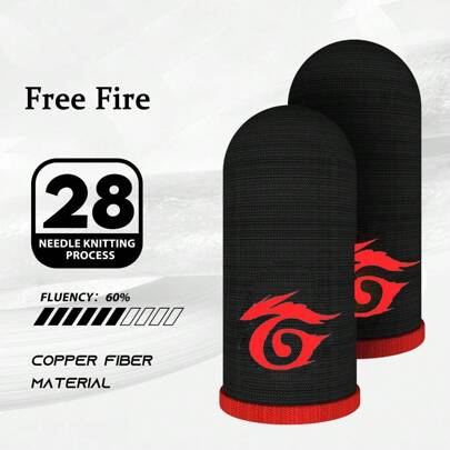 New Breathable Non-Slip Touch Screen Gaming Finger Sleeves, Featuring Interesting Graphic Design And Soft Texture For Enhanced Gaming Experience
