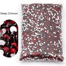 Non Hot Fix Rhinestones 2mm-6mm Silver Bottom Round Resin Flatback Crystal Rhinestone DIY Nail Art Jewelry Garment Decorations