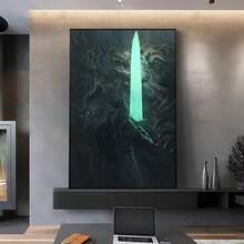 1 件/3 件墙面艺术海报可选框架墙面装饰，房间装饰黑暗猎人 B-血源游戏海报高清艺术防水家居客厅卧室酒吧美学装饰 - 彩色 - 查看 24