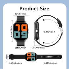 2025 HEISSE Smartwatch für Frauen, 220mAh Batterie mit längerer Standby-Zeit, Multifunktions-Smartwatch mit Benachrichtigungsalarm/Drahtlosanruf/Wecker, Fitness-Tracker mit Multi-Sport-Modus, Wettervorhersage, kompatibel mit Android & iOS, modisches Design, Valentinstags-Geschenk