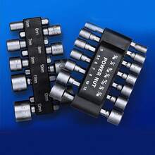 Socket Bit Set Kit For 5 To 13mm Screwdriver - 銀色 - 查看 2