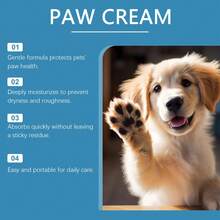 Pet Paw Balm, Deep Moisturizing Foot Pad Care Cream For Dogs & Cats - White - View 8