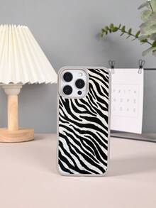 GALLAPLE Zebra Print Magnetic Phone Case, Stylish And Wild,Made Of Soft Material That Is Drop-Proof, Shock-Proof, And Scratch-Resistant, It Is Dirt-Resistant And Durable, Compatible With IPhone 17Promax/17Pro/17AIR/17/16Promax/16Pro/16Plus/16/15Promax/15Pro/15Plus/15/14Promax/14Pro/14Plus/14/13Promax/13Pro/13/12Promax/12Pro/12/11Promax/11Pro/11/XSMAX/X/XS - 黑色 - 查看 5